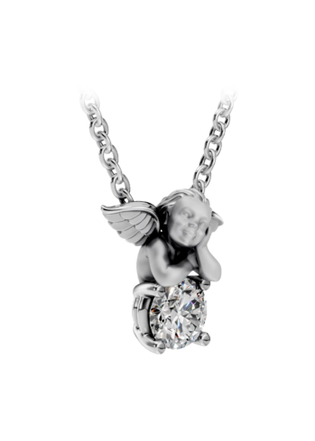 Buy Necklace CarreraYCarrera My Angel White Gold – premium necklaces by ZhannaKanGroup