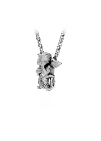 Купить Колье CarreraYCarrera My Angel Белое золото – премиальные ZhannaKanGroup