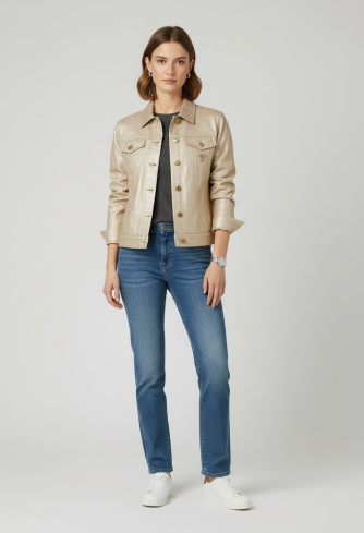 Купить Куртка Zardozi Denim Хлопок – премиальные верхняя одежда ZhannaKanGroup