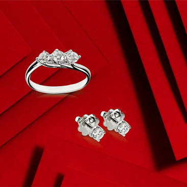 Купить Серьги AMIN Soliter Белое золото – премиальные ZhannaKanGroup