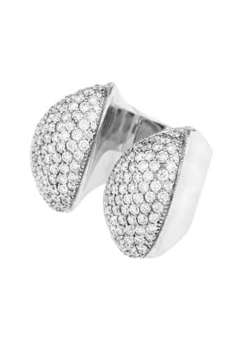 Купить Кольцо CarlaAmorim Diptico Белое золото – премиальные кольца ZhannaKanGroup