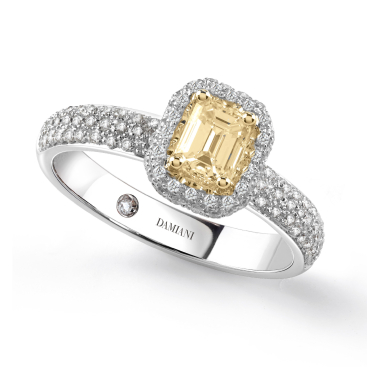 Купить Кольцо Damiani Minou full pavè Белое золото – премиальные кольца ZhannaKanGroup