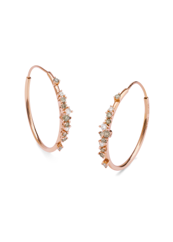 Купить Серьги Damiani Mimosa Flexi Розовое золото – премиальные ZhannaKanGroup