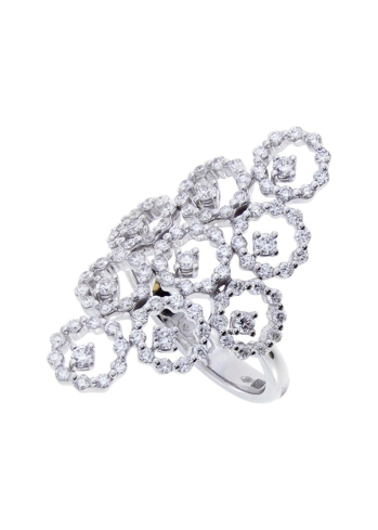 Купить Кольцо Damiani Juliette Белое золото – премиальные кольца ZhannaKanGroup
