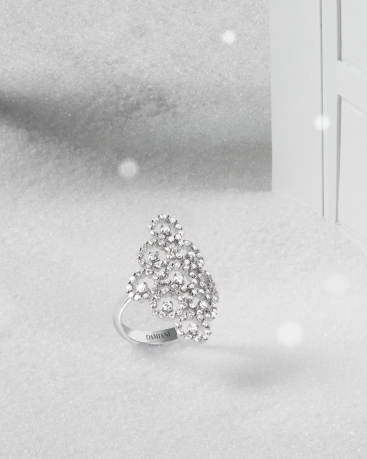 Купить Кольцо Damiani Juliette Белое золото – премиальные кольца ZhannaKanGroup