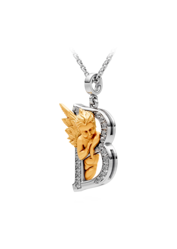 Buy Necklace CarreraYCarrera My Angel White/Yellow Gold – premium necklaces by ZhannaKanGroup