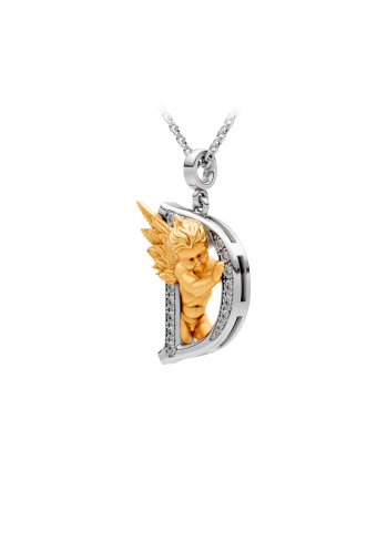 Купить Колье CarreraYCarrera My Angel Белое/желтое золото – премиальные ZhannaKanGroup