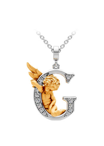 Купить Колье CarreraYCarrera My Angel Белое/желтое золото – премиальные ZhannaKanGroup