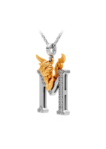 Buy Necklace CarreraYCarrera My Angel White/Yellow Gold – premium necklaces by ZhannaKanGroup