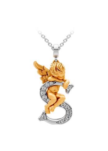 Купить Колье CarreraYCarrera My Angel Белое/желтое золото – премиальные ZhannaKanGroup