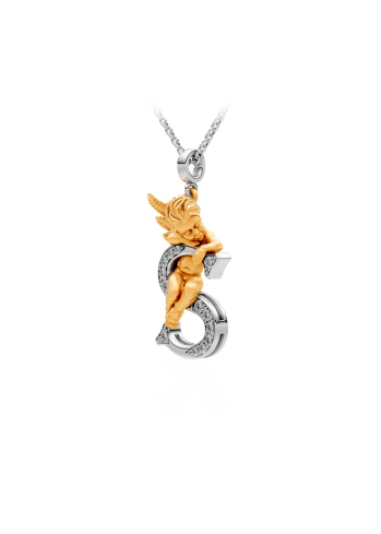 Купить Колье CarreraYCarrera My Angel Белое/желтое золото – премиальные ZhannaKanGroup