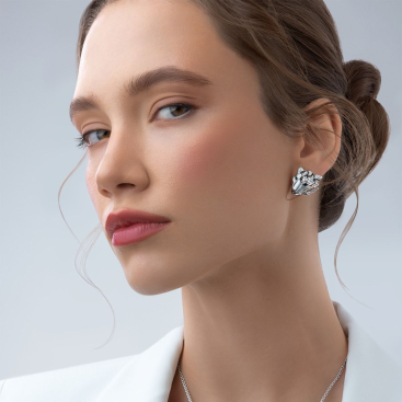 Купить Серьги CarreraYCarrera Irbis Белое золото – премиальные ZhannaKanGroup