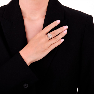 Купить Кольцо Tirisi Seoul Flower Розовое золото – премиальные кольца ZhannaKanGroup