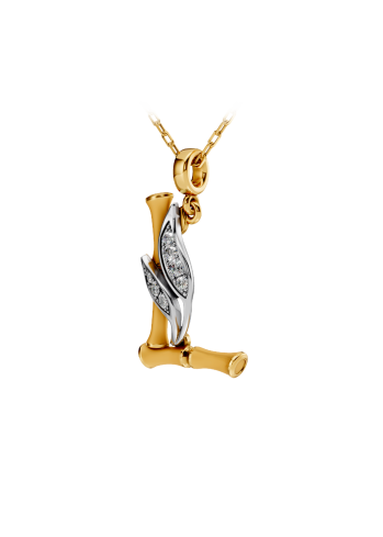 Купить Колье CarreraYCarrera Bambu Белое/желтое золото – премиальные ZhannaKanGroup