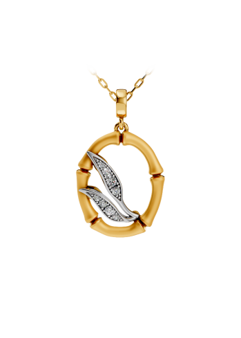 Купить Колье CarreraYCarrera Bambu Белое/желтое золото – премиальные ZhannaKanGroup