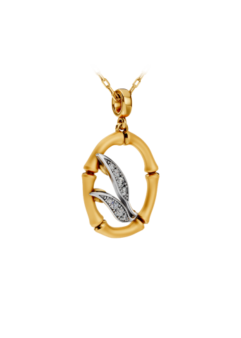 Купить Колье CarreraYCarrera Bambu Белое/желтое золото – премиальные ZhannaKanGroup