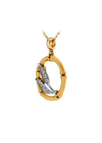 Купить Колье CarreraYCarrera Bambu Белое/желтое золото – премиальные ZhannaKanGroup