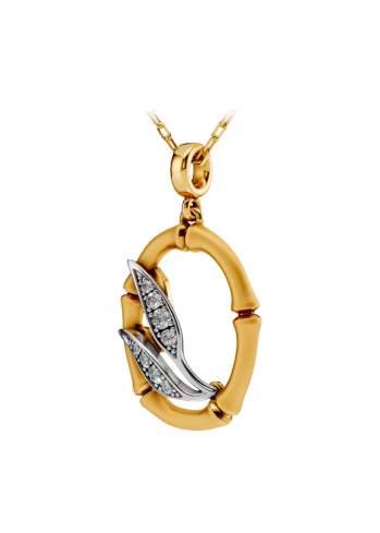 Buy Necklace CarreraYCarrera Bamboo White/Yellow Gold – premium necklaces by ZhannaKanGroup