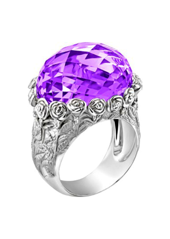 Купить Кольцо CarreraYCarrera Jardin de rosas Белое золото – премиальные кольца ZhannaKanGroup