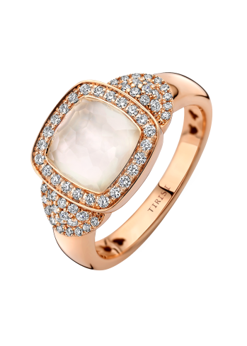 Купить Кольцо Tirisi Milano Tre Розовое золото – премиальные кольца ZhannaKanGroup