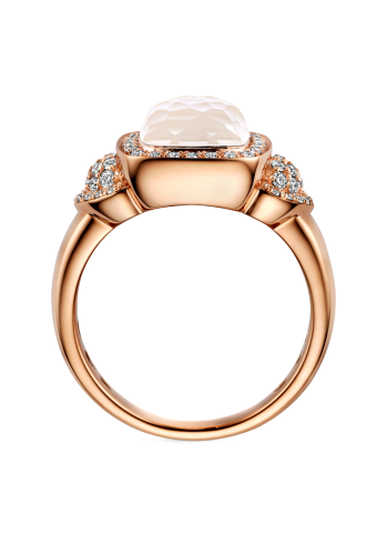 Купить Кольцо Tirisi Milano Tre Розовое золото – премиальные кольца ZhannaKanGroup