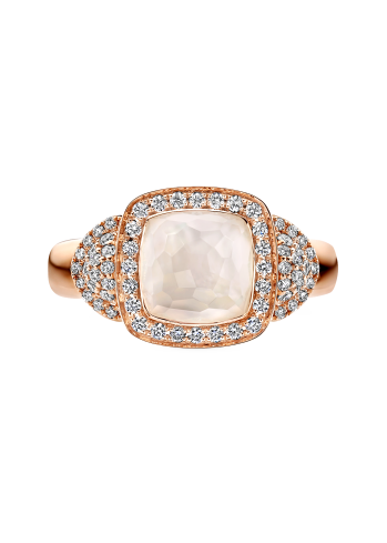 Купить Кольцо Tirisi Milano Tre Розовое золото – премиальные кольца ZhannaKanGroup