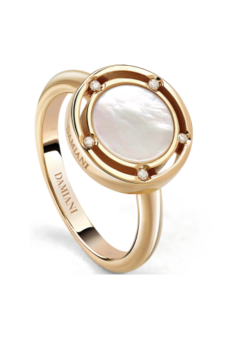 Купить Кольцо Damiani D.Side Розовое золото – премиальные кольца ZhannaKanGroup