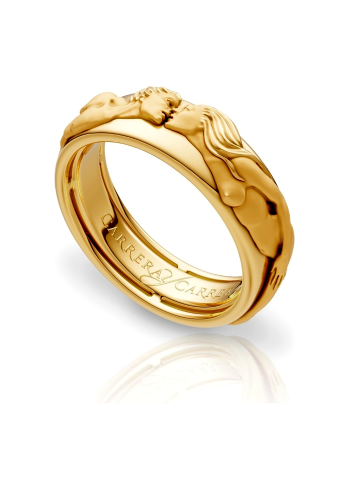Купить Кольцо CarreraYCarrera New Promesa Желтое золото – премиальные кольца ZhannaKanGroup