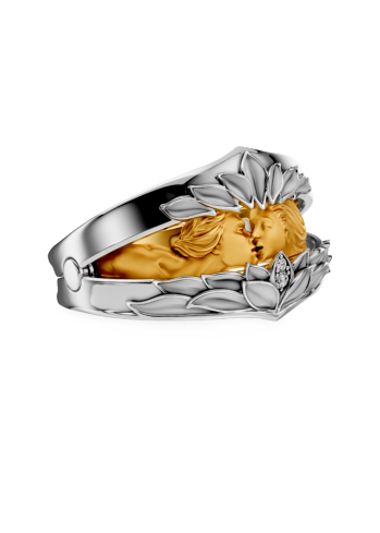 Купить Кольцо CarreraYCarrera Secret Белое/желтое золото – премиальные кольца ZhannaKanGroup