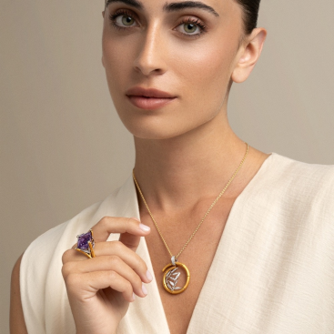 Купить Кольцо CarreraYCarrera Bambu Желтое золото – премиальные кольца ZhannaKanGroup