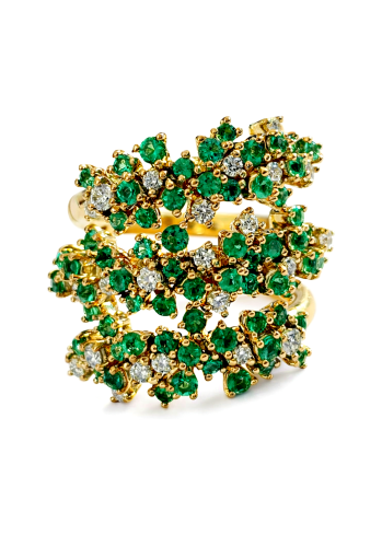 Купить Кольцо Damiani Mimosa Flexi Желтое золото – премиальные кольца ZhannaKanGroup