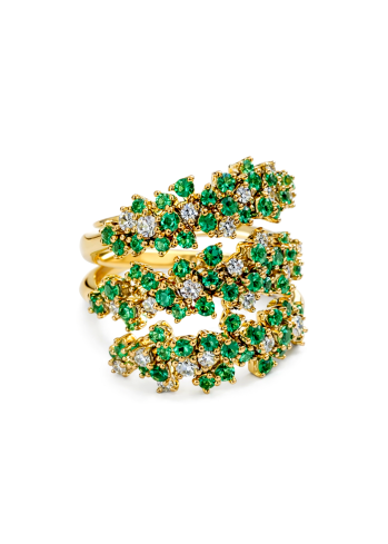 Купить Кольцо Damiani Mimosa Flexi Желтое золото – премиальные кольца ZhannaKanGroup