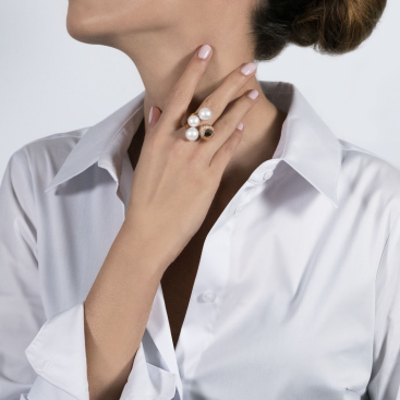 Купить Кольцо Utopia Night Fever Розовое золото – премиальные кольца ZhannaKanGroup