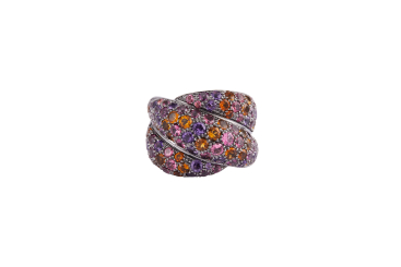 Купить Кольцо Damiani Gomitolo Черное золото – премиальные кольца ZhannaKanGroup