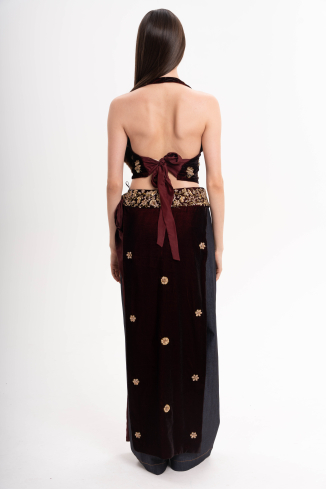 Купить Жилет Zardozi Takshila Couture Бархат – премиальные топы ZhannaKanGroup