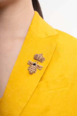 Buy Jacket, Header Zardozi Nature Flax – premium costumes by ZhannaKanGroup