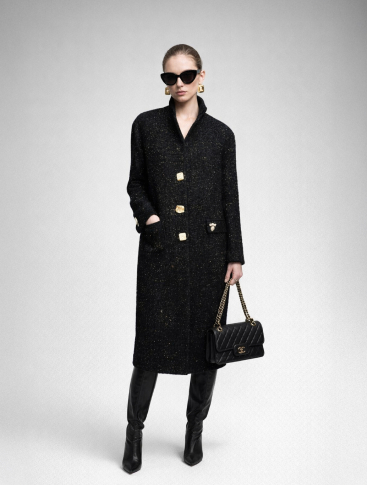 Купить Пальто Zardozi Shades of Black Шерсть – премиальные верхняя одежда ZhannaKanGroup