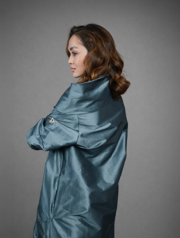 Купить ZARDOZI Рубашка BeeWoman2024 Тафта Серый M – премиальные рубашки ZhannaKanGroup