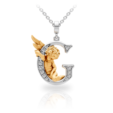 Купить Колье Carrera My Angel Белое золото – премиальные колье ZhannaKanGroup