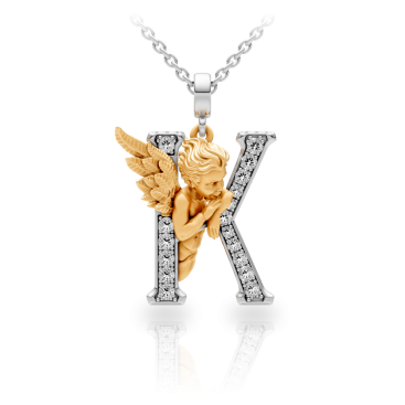 Купить Колье Carrera My Angel Белое золото – премиальные колье ZhannaKanGroup