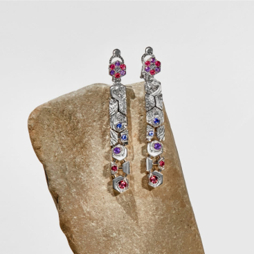 Купить Серьги CarreraYCarrera Jardin de los placeres Белое золото – премиальные ZhannaKanGroup