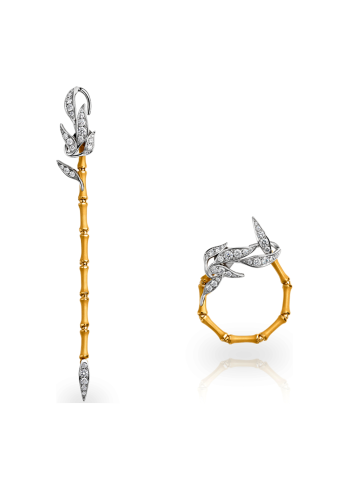 Купить Серьги CarreraYCarrera Bambu Желтое золото – премиальные ZhannaKanGroup