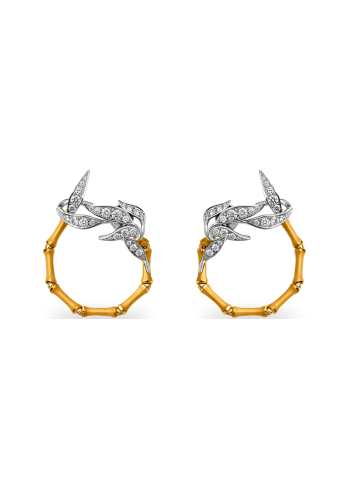 Купить Серьги CarreraYCarrera Bambu Желтое золото – премиальные ZhannaKanGroup