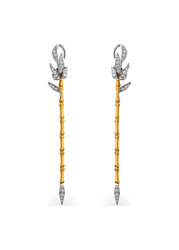 Купить Серьги CarreraYCarrera Bambu Желтое золото – премиальные ZhannaKanGroup