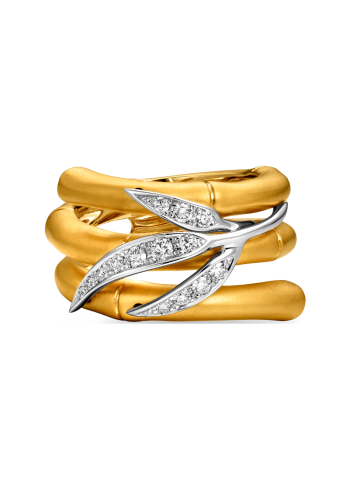 Купить Кольцо CarreraYCarrera Bambu Желтое золото – премиальные кольца ZhannaKanGroup