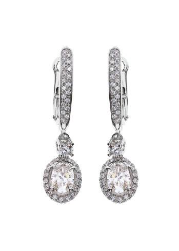 Купить Серьги Damiani Minou full pavè Белое золото – премиальные ZhannaKanGroup