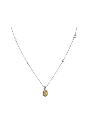 Купить Колье Damiani Minou full pavè Белое золото – премиальные ZhannaKanGroup