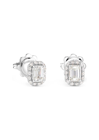 Купить Серьги Damiani Minou full pavè Белое золото – премиальные ZhannaKanGroup