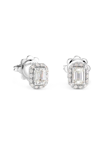 Купить Серьги Damiani Minou full pavè Белое золото – премиальные ZhannaKanGroup