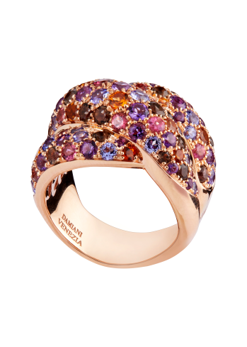 Купить Кольцо Damiani Gomitolo Розовое золото – премиальные кольца ZhannaKanGroup